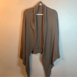 Lululemon Tan Wrap Cardigan Drape